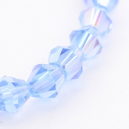Glass Beads Strands GB4mm22Y-AB-1