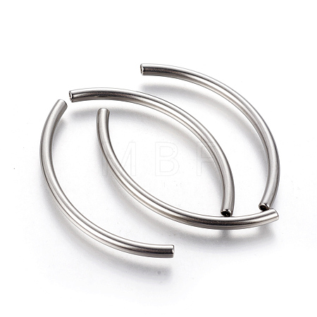 Tarnish Resistant 304 Stainless Steel Tube Beads STAS-G192-19P-1