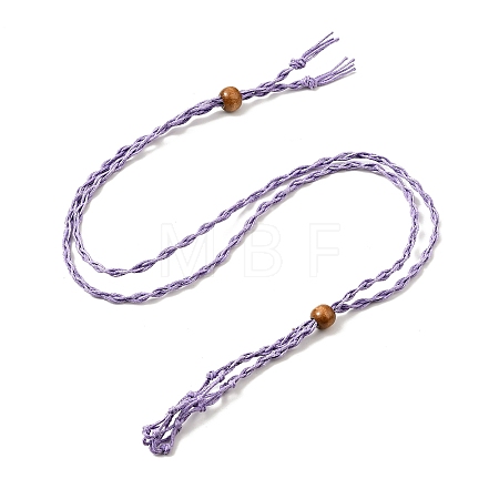 Braided Wax Rope Cord Macrame Pouch Necklace Making NJEW-J007-04-1