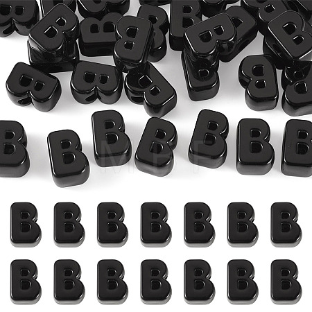 Acrylic European Beads OACR-TAC0013-14B-1