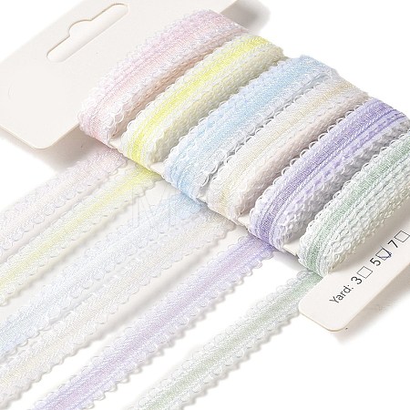 Polyester and Nylon Picot Edged Ribbon Sets DIY-Z029-01M-1