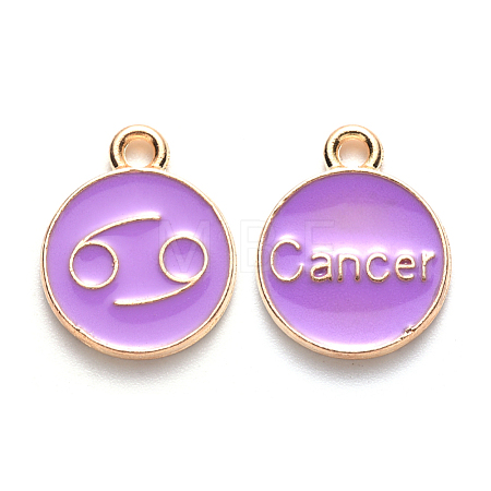 Alloy Enamel Pendants ENAM-S124-01B-01D-1