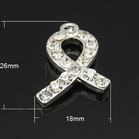 Alloy Rhinestone Pendants ALRI-H296-N-1