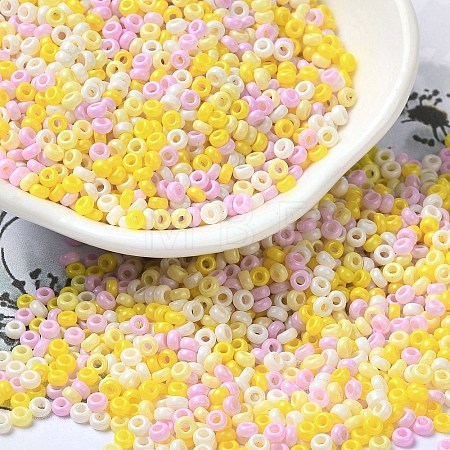 Baking Paint Glass Seed Beads SEED-P006-03A-14-1