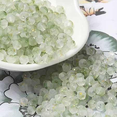 Frosted Glass Beads FGLA-D300-01G-1