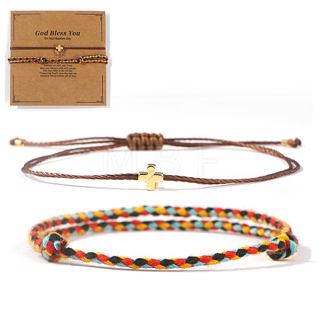 2Pcs Adjustable Bracelet Set PP9415-5-1