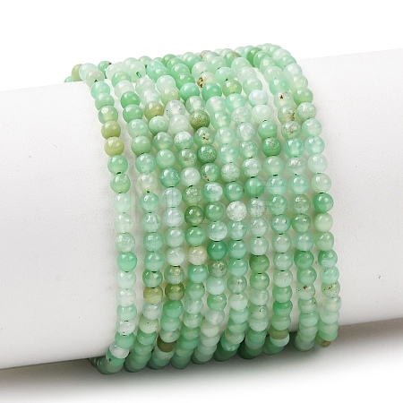 Natural Chrysoprase Beads Strands G-H358-A04-3mm-01-1
