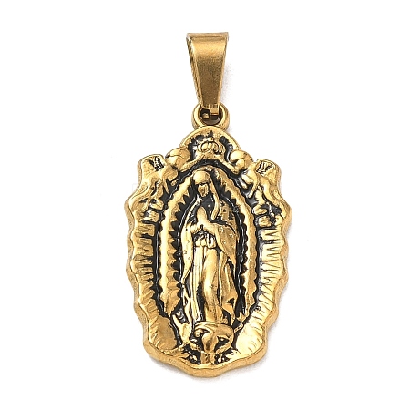 Religion 304 Stainless Steel Pendants STAS-H264-13F-AG-1