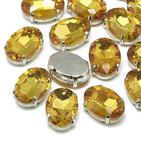 Sew on Rhinestone RGLA-T091-6x8mm-22P-1