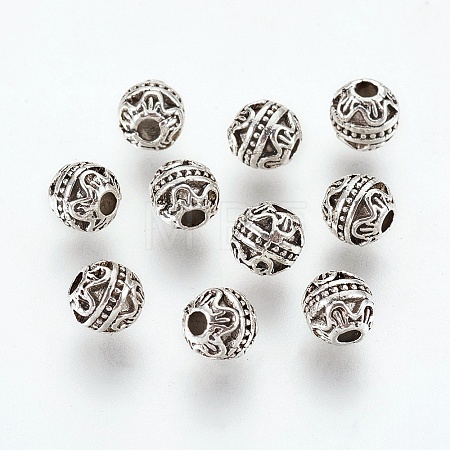 Tibetan Style Alloy Beads PALLOY-L208-014AS-1