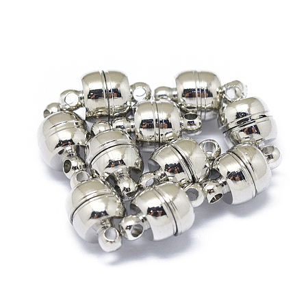 Rack Plating Brass Magnetic Clasps X-KK-F801-06-P-1