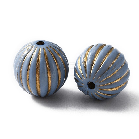 Plating Acrylic Beads KY-WH0046-04C-1