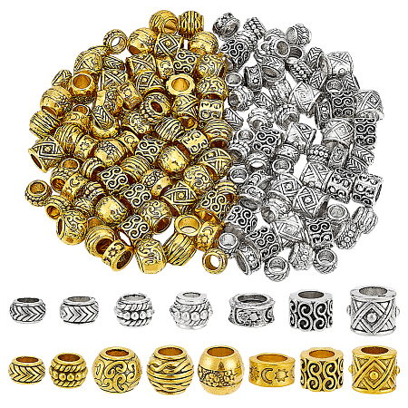 150Pcs 15 Styles Alloy European Beads FIND-PH0060-41-1
