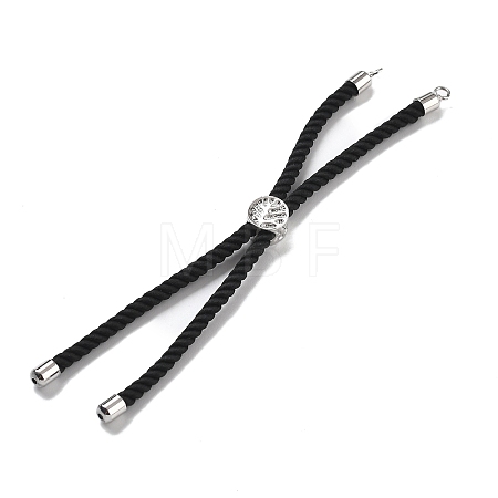 Twisted Nylon Cord Silder Bracelets DIY-B066-03P-18-1