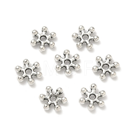 Flower Alloy Spacer Beads X-PALLOY-ZN152-AS-RS-1