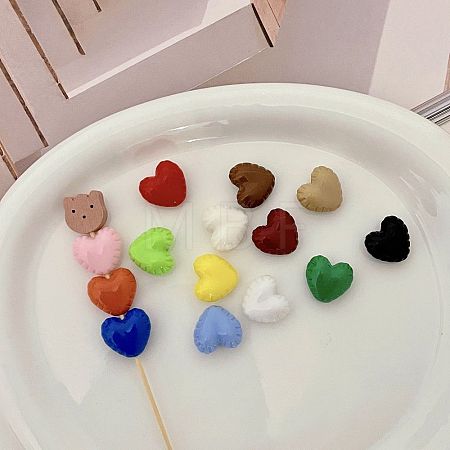 Opaque Acrylic Beads X-OACR-N138-40-1