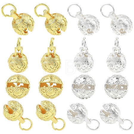 10Pcs 2 Colors Brass Pendants KK-YW0004-34-1