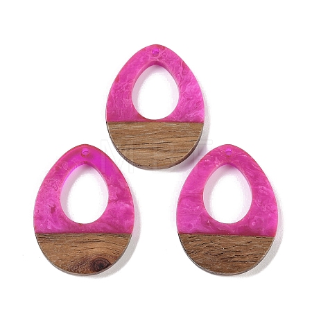 Resin & Wood Pendants WOOD-F015-17D-1