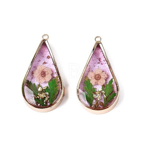 Epoxy Resin Pendants KK-Q082-02KCG-01-1