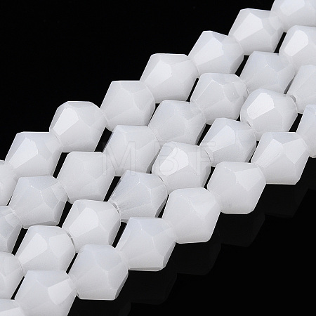 Imitation Jade Glass Beads Strands EGLA-A039-J6mm-D06-1