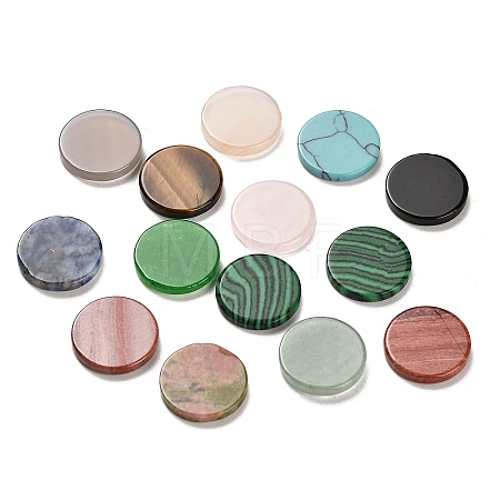 Natural & Synthetic Mixed Gemstone Cabochons G-M424-14-1