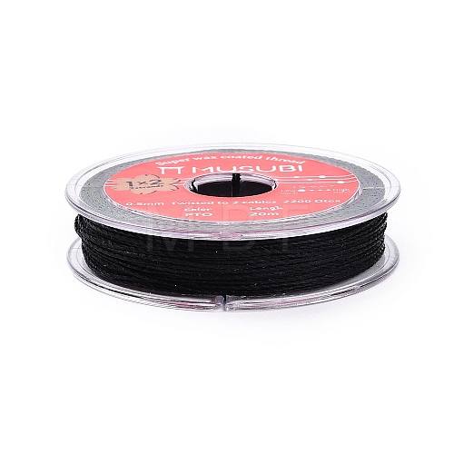 2-Ply Round Waxed Cotton Thread Cords YC-T004-01A-04-1