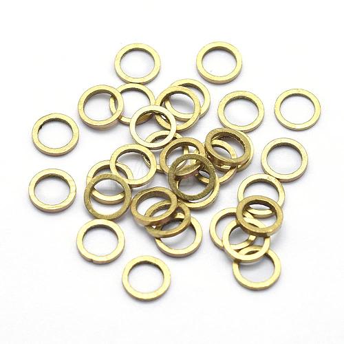 Brass Linking Rings KK-P119-20-6mm-RS-1