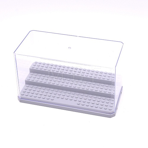 3-Tier Transparent Acrylic Mini Building Block Presentation Boxes ODIS-WH0008-38B-1