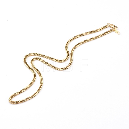 304 Stainless Steel Diamond Cut Cuban Link Chain Necklaces NJEW-JN03367-02-1