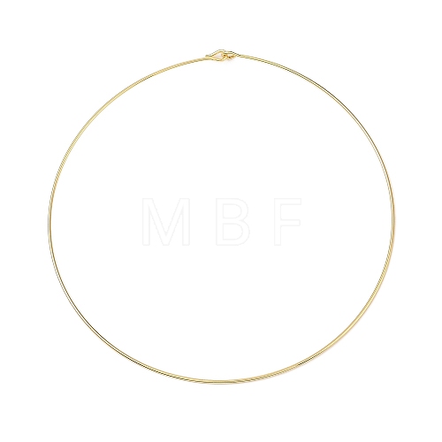 Rack Plating Brass Choker Necklaces NJEW-Q348-04G-1