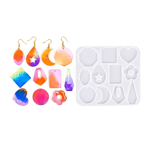 Geometry Earrings Pendants DIY Silicone Mold DIY-Q033-01A-1