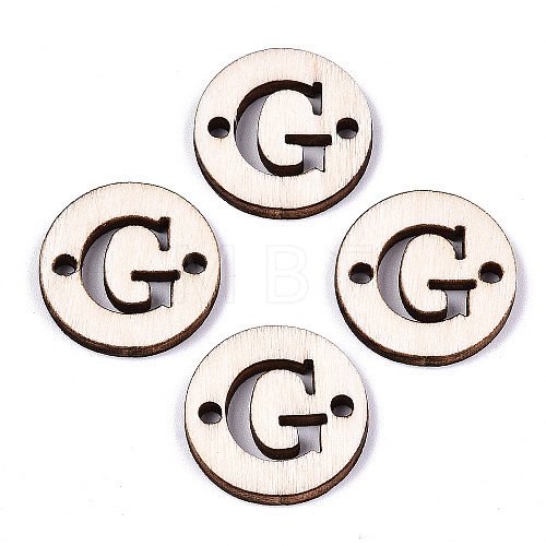 Unfinished Natural Poplar Wood Links Connectors WOOD-S045-140A-01G-1