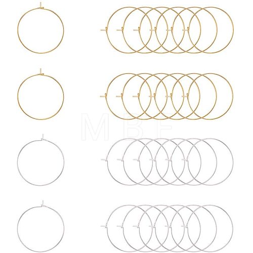 Brass Wine Glass Charm Rings/Hoop Earrings KK-PH0001-08-1