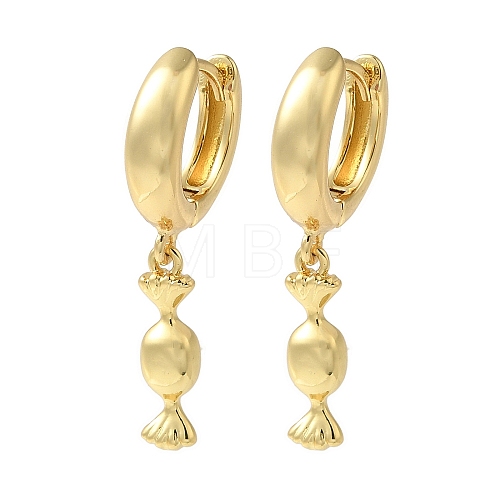 Rack Plating Brass Hoop Earrings EJEW-B062-45G-1