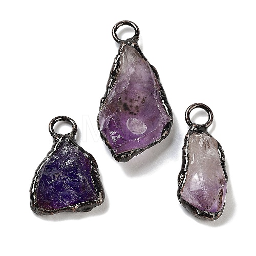 Natural Amethyst Big Pendants G-A221-07-1