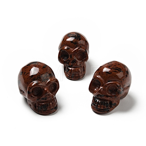 Halloween Natural Mahogany Obsidian Display Decorations DJEW-K015-27-1