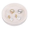 Round Velvet Jewelry Organizer Display Trays ODIS-WH0030-326B-1