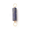 Natural Lapis Lazuli Connector Charms PALLOY-JF01565-04-1