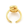 Brass Letter Open Cuff Rings for Women RJEW-G313-01S-G-3