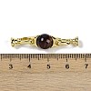 Natural Tiger Eye with Brass Fold Over Clasps G-G141-03G-20-3