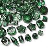 Two Tone Transparent Acrylic Beads OACR-Z041-19-2