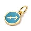 Real 18K Gold Plated Brass Enamel Charms KK-L216-001G-C05-2