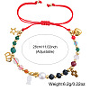Chakra 304 Stainless Steel & Shell Charm Bracelets RE0634-1-3