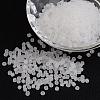 8/0 Frosted Round Glass Seed Beads X-SEED-A008-3mm-M1-1