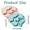 2Pcs 2 Colors Ocean Themed Baking Silicone Molds ST-CJ0043-086-2