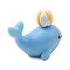 Sea Animals Opaque Resin Whale Playing Ball Figurine RE-CBA1AA1-03I-2