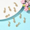 SHEGRACE Brass Micro Pave Cubic Zirconia Pendants XGRQ3D824-469G-4