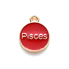 Alloy Enamel Pendants X-ENAM-S124-01B-07H-3
