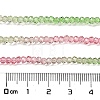 Transparent Painted Glass Beads Strands LS-DGLA-A034-T2mm-A18-3