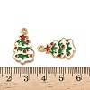 304 Stainless Steel Enamel Pendants STAS-L300-012G-02-3